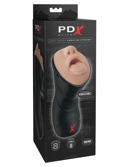 PDX Elite Deep Throat Vibrating Stroker