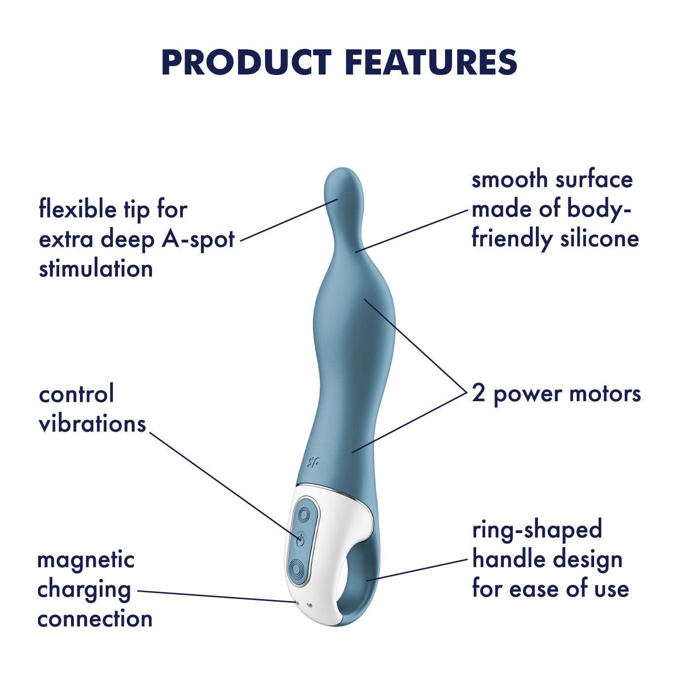 Satisfyer A-Mazing 1 A-Spot Vibrator Blue