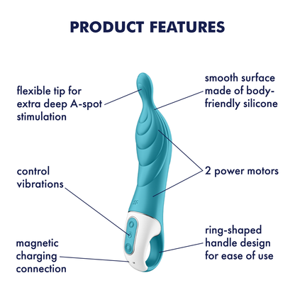 Satisfyer A-Mazing 2 A-Spot Vibrator Turquoise