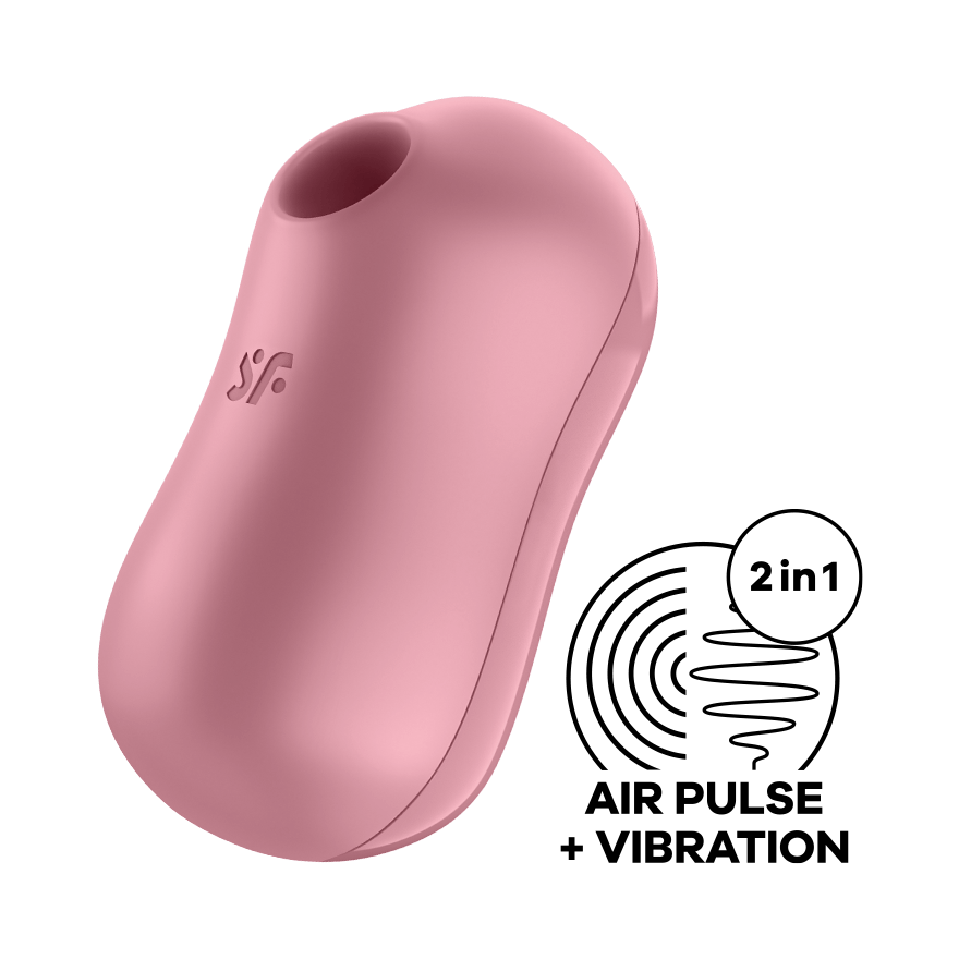 Satisfyer Cotton Candy Vibrating Air Pulse Clitoral Stimulator Pink