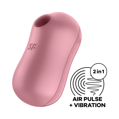 Satisfyer Cotton Candy Vibrating Air Pulse Clitoral Stimulator Pink