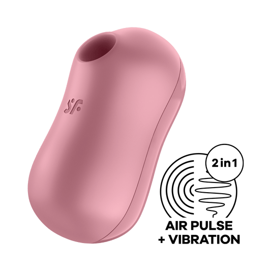 Satisfyer Cotton Candy Vibrating Air Pulse Clitoral Stimulator Pink