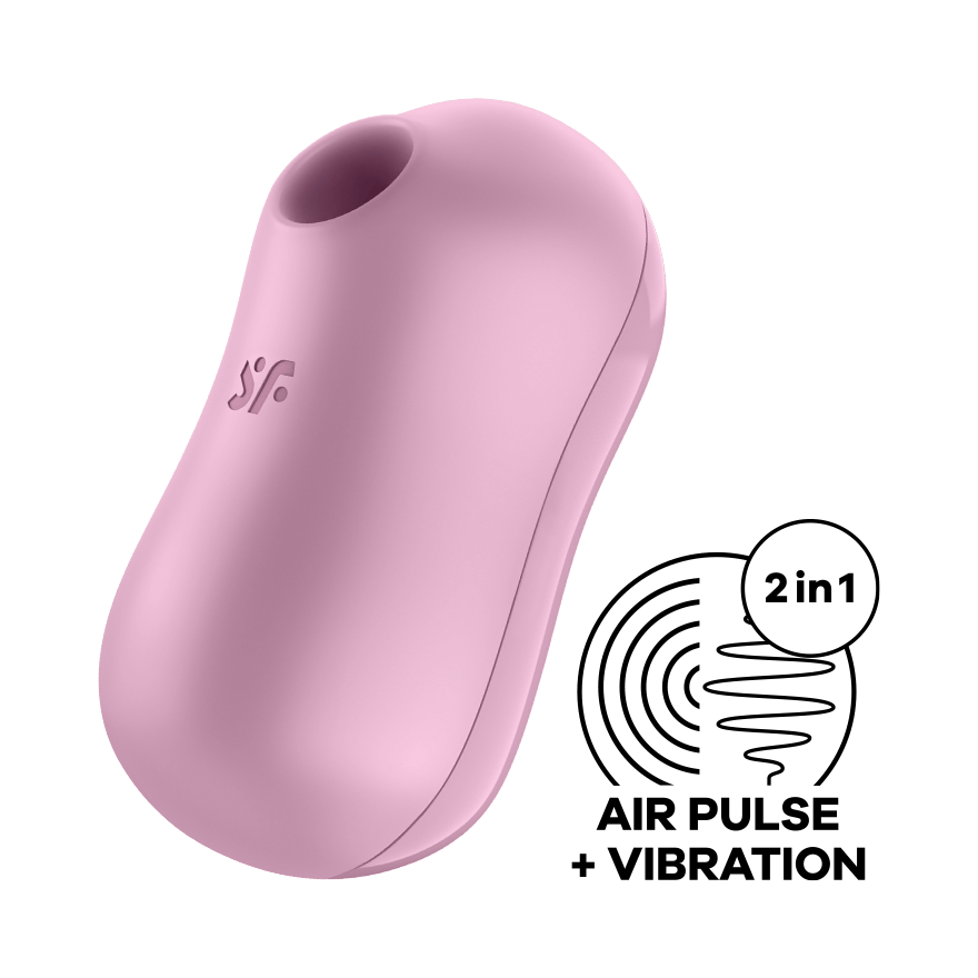 Satisfyer Cotton Candy Vibrating Air Pulse Clitoral Stimulator Lilac