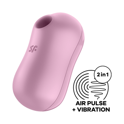 Satisfyer Cotton Candy Vibrating Air Pulse Clitoral Stimulator Lilac