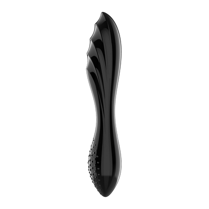 Satisfyer Dazzling Crystal 1 Double-Sided Glass G-Spot Dildo Black