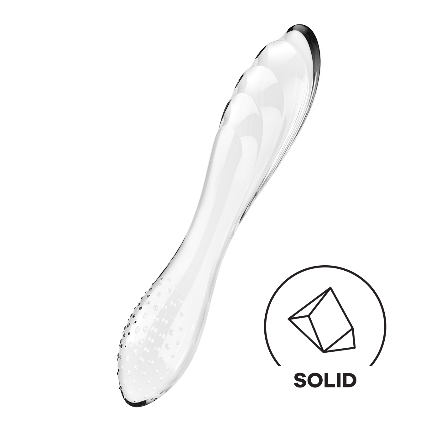 Satisfyer Dazzling Crystal 1 Double-Sided Glass G-Spot Dildo Clear