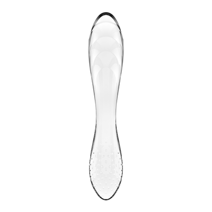 Satisfyer Dazzling Crystal 1 Double-Sided Glass G-Spot Dildo Clear