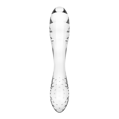 Satisfyer Dazzling Crystal 1 Double-Sided Glass G-Spot Dildo Clear