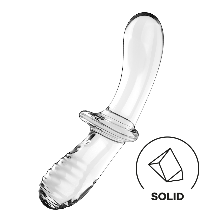 Satisfyer Double Crystal Double-Sided Glass Dildo Clear