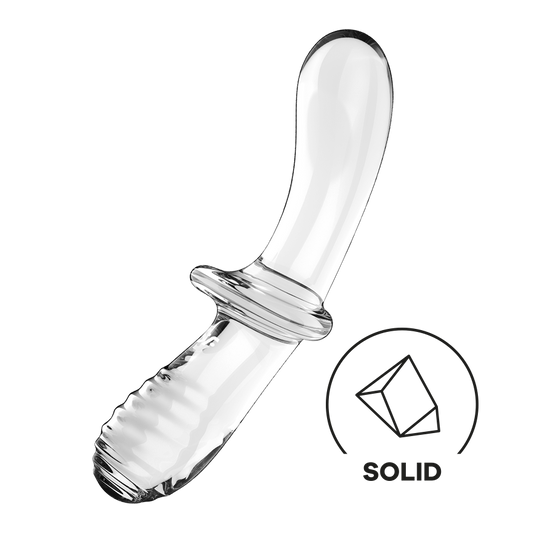 Satisfyer Double Crystal Double-Sided Glass Dildo Clear