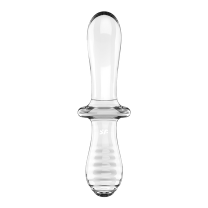 Satisfyer Double Crystal Double-Sided Glass Dildo Clear