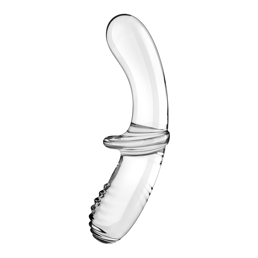 Satisfyer Double Crystal Double-Sided Glass Dildo Clear