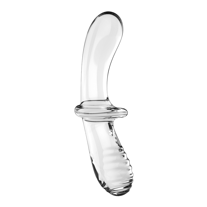 Satisfyer Double Crystal Double-Sided Glass Dildo Clear