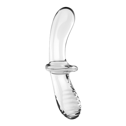 Satisfyer Double Crystal Double-Sided Glass Dildo Clear