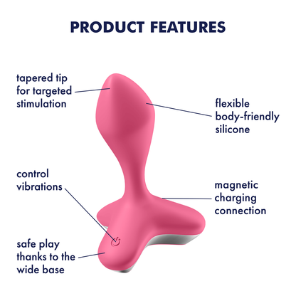 Satisfyer Game Changer Silicone Anal Vibrator Pink