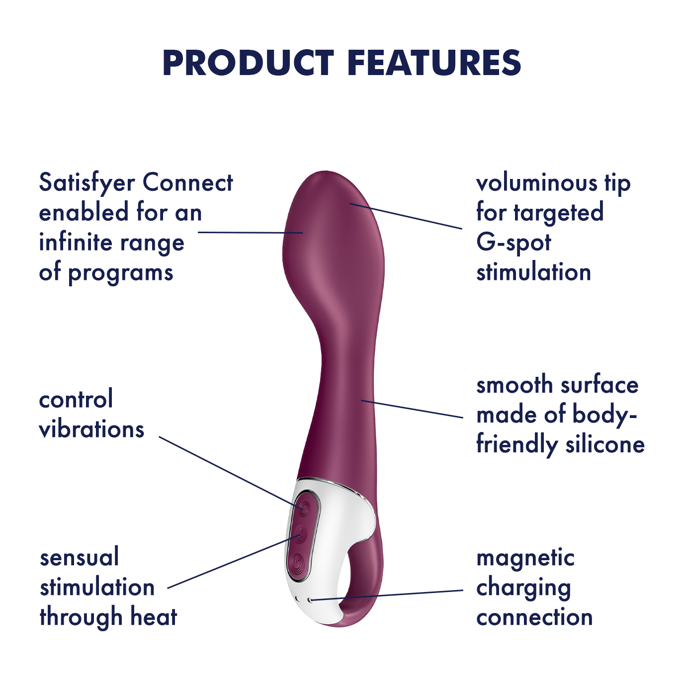 Satisfyer Hot Spot App Enabled Warming G-Spot Vibrator