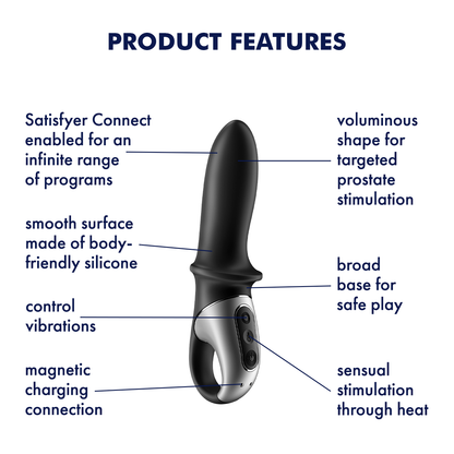 Satisfyer Hot Passion App Enabled Warming Anal Vibrator