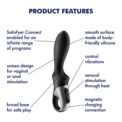 Satisfyer Heat Climax App Enabled Warming Anal Vibrator