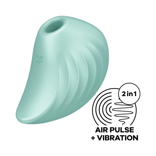 Satisfyer Pearl Diver Vibrating Air Pulse Clitoral Stimulator Green