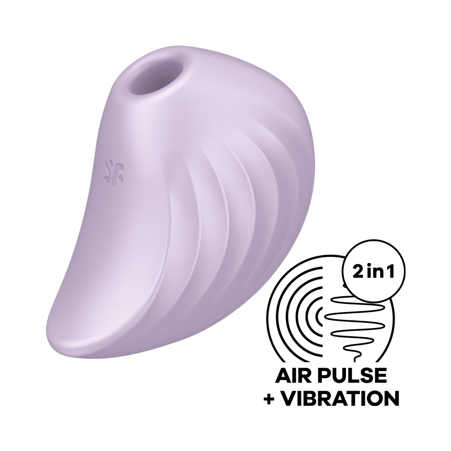 Satisfyer Pearl Diver Vibrating Air Pulse Clitoral Stimulator Lilac