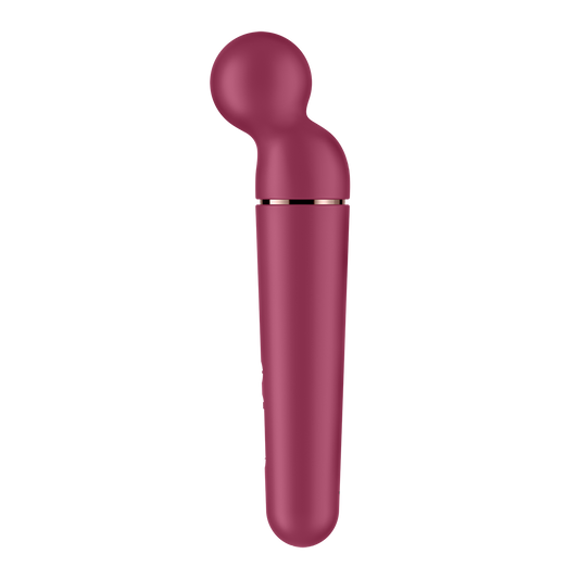 Satisfyer Planet Wand-er Silicone Wand Vibrator Red