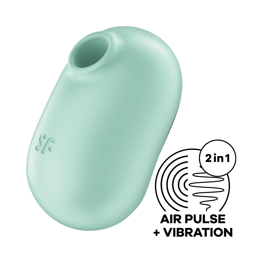 Satisfyer Pro To Go 2 Double Air Pulse Vibrator Mint Green