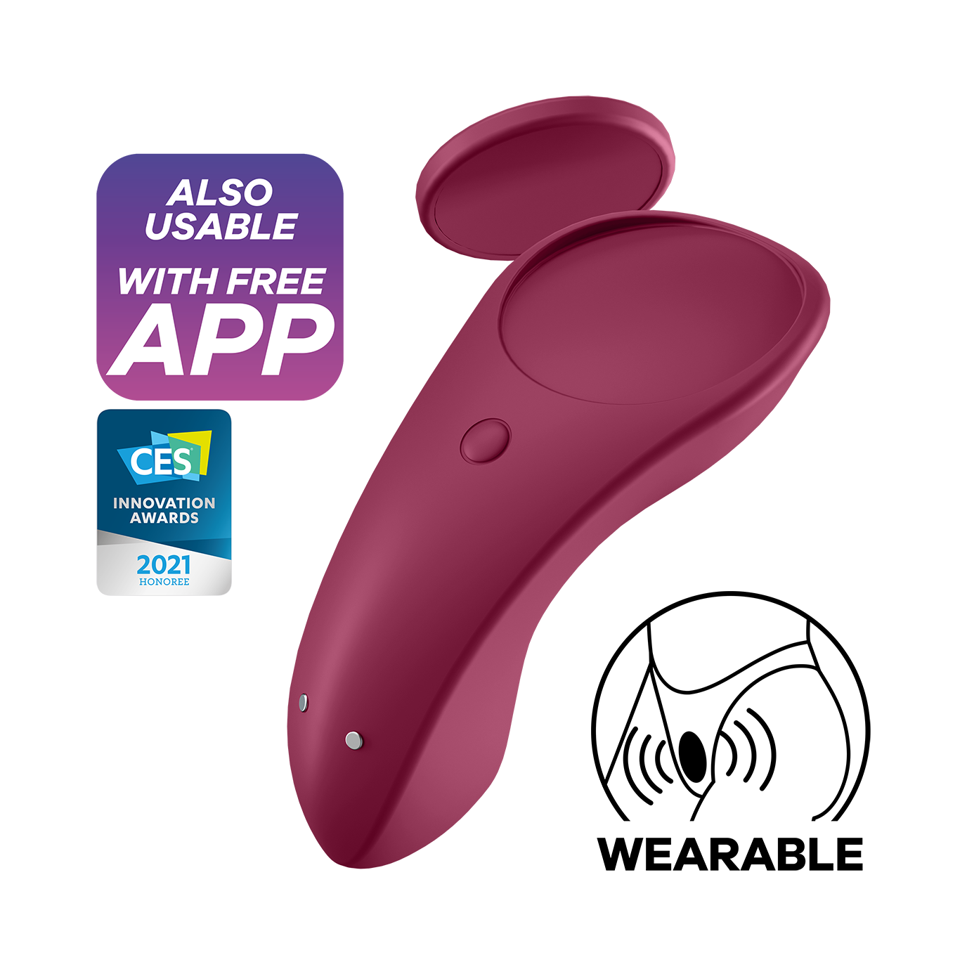 Satisfyer Sexy Secret App Enabled Silicone Panty Vibrator