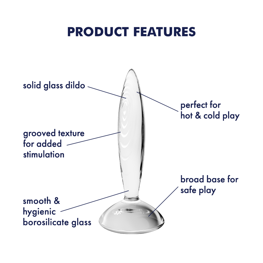 Satisfyer Sparkling Crystal Glass Anal Plug