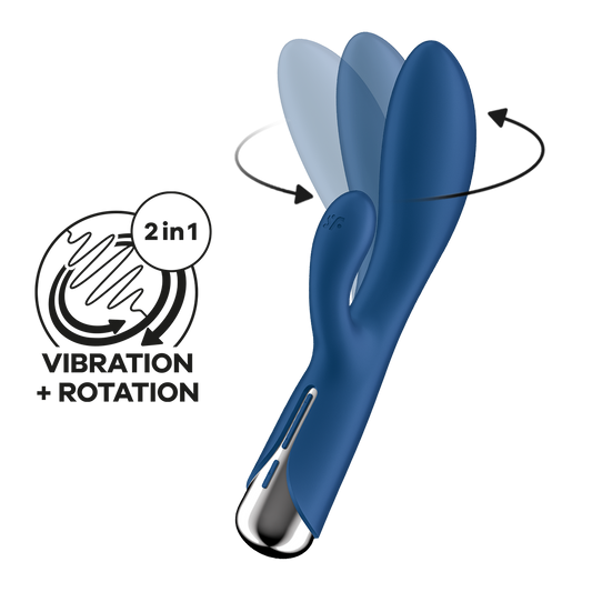 Satisfyer Spinning Rabbit 1 Rotating Rabbit Vibrator Blue