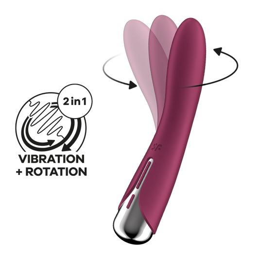 Satisfyer Spinning Vibe 1 Rotating G-Spot Vibrator Red