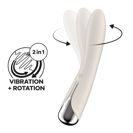 Satisfyer Spinning Vibe 1 Rotating G-Spot Vibrator Beige