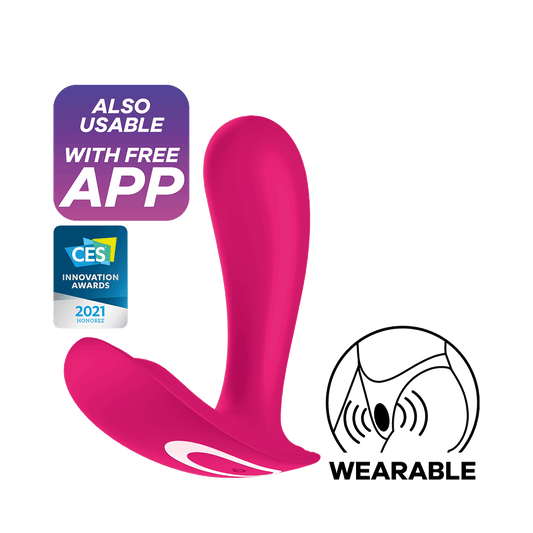 Satisfyer Top Secret App Enabled Wearable Vibrator Pink