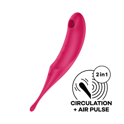 Satisfyer Twirling Pro Hybrid Air Pulse Vibrator Red