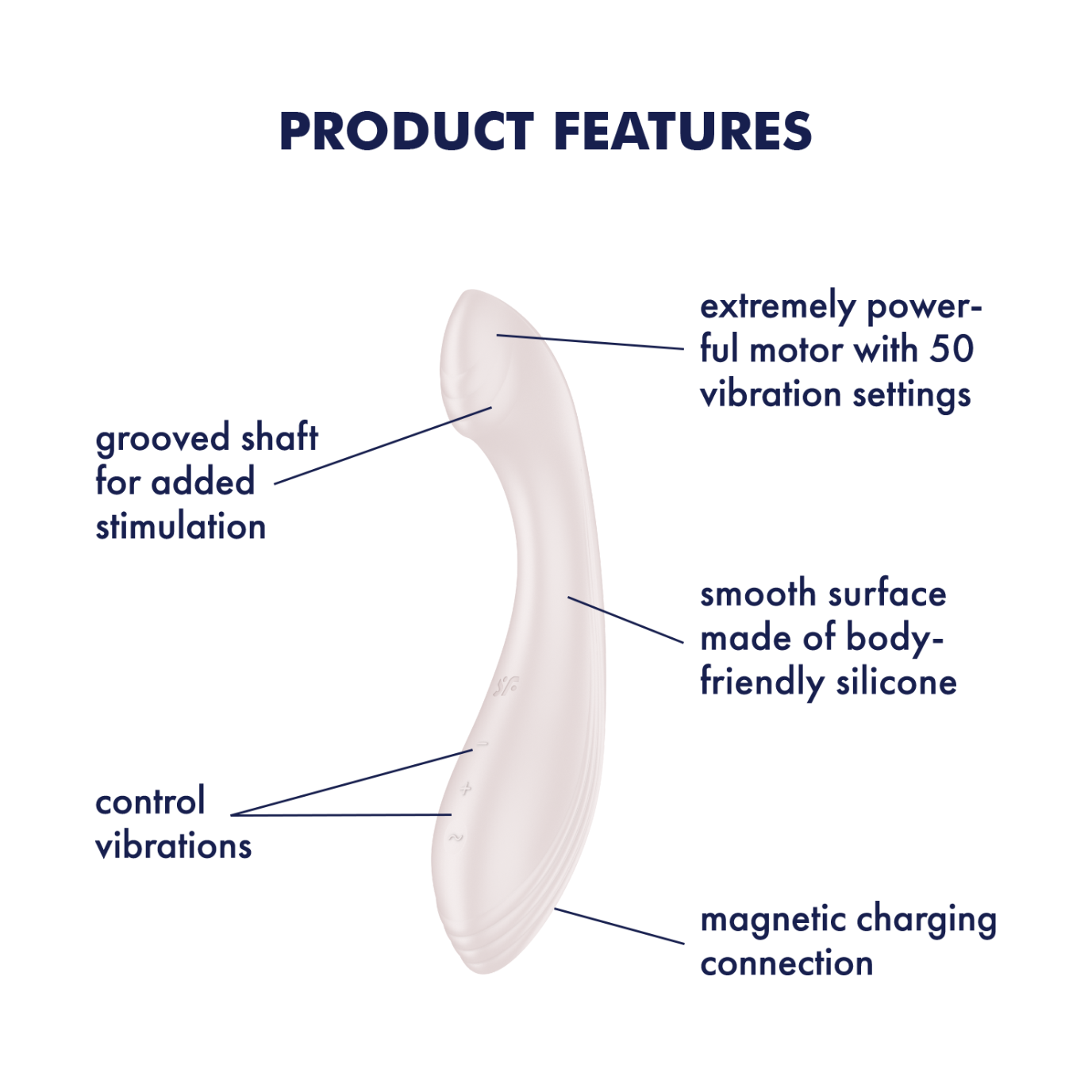 Satisfyer G-Force G-Spot Vibrator Beige