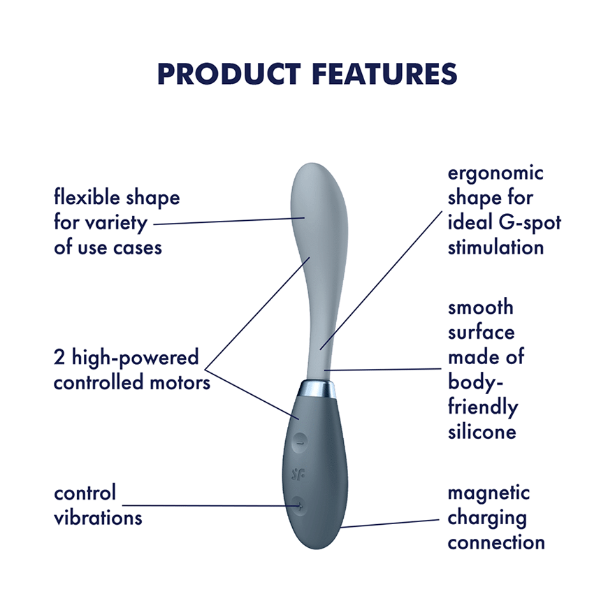 Satisfyer G-Spot Flex 3 Flexible Multi Vibrator Grey