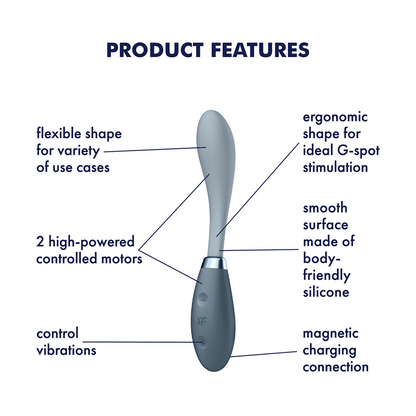 Satisfyer G-Spot Flex 3 Flexible Multi Vibrator Grey