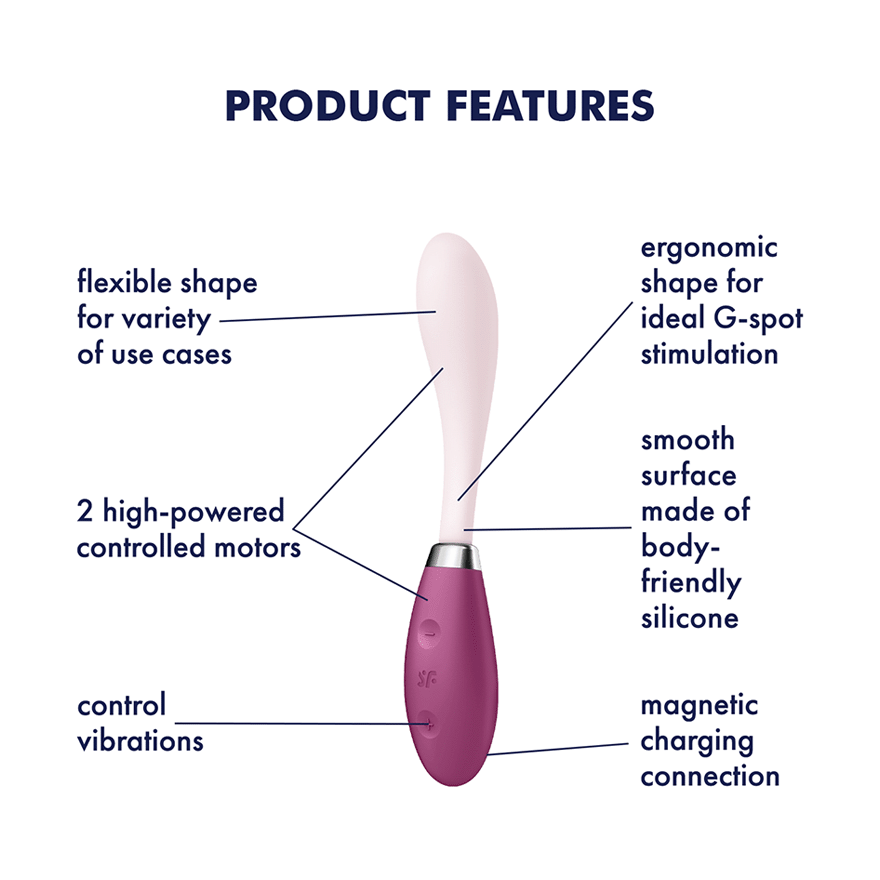 Satisfyer G-Spot Flex 3 Flexible Multi Vibrator Red