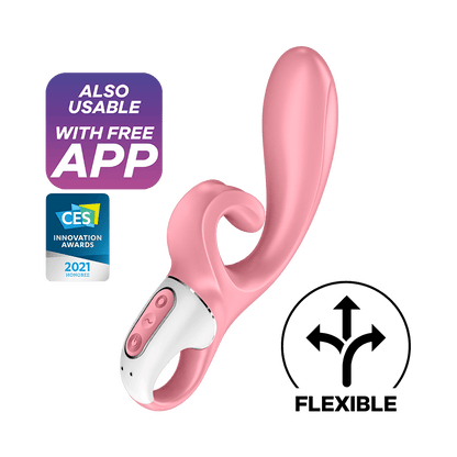 Satisfyer Hug Me App Enabled Rabbit Vibrator Pink