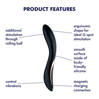 Satisfyer Rrrolling Explosion Silicone G-Spot Vibrator Black