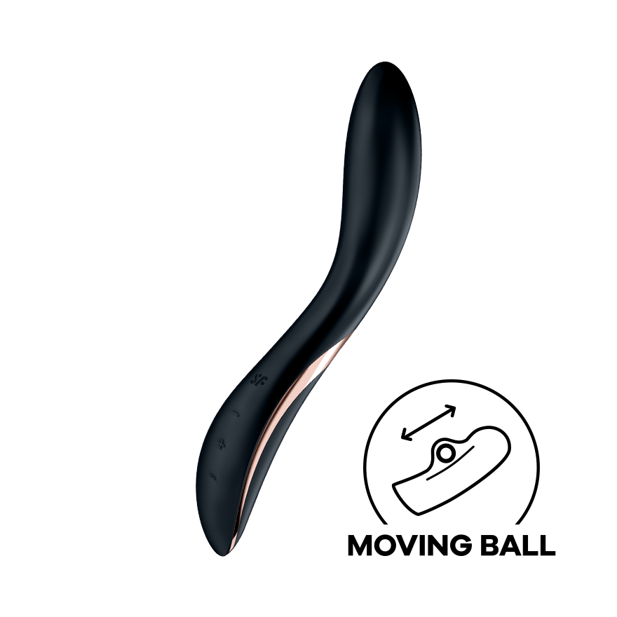 Satisfyer Rrrolling Explosion Silicone G-Spot Vibrator Black