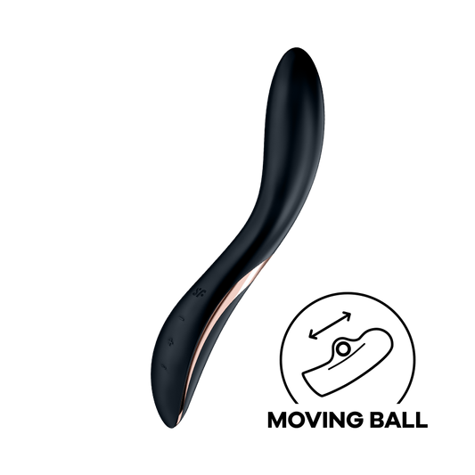 Satisfyer Rrrolling Explosion Silicone G-Spot Vibrator Black