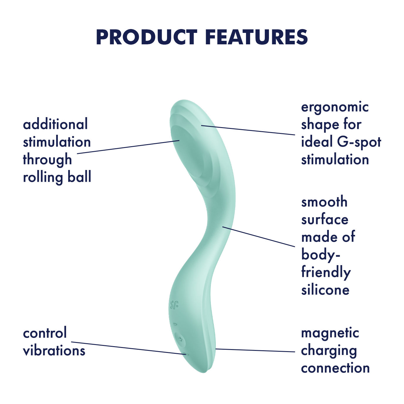 Satisfyer Rrrolling Pleasure Silicone G-Spot Vibrator Green