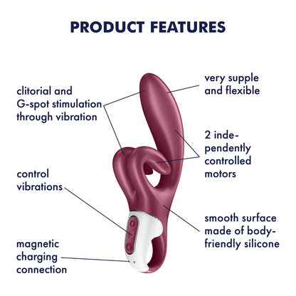 Satisfyer Touch Me Rabbit Vibrator Red