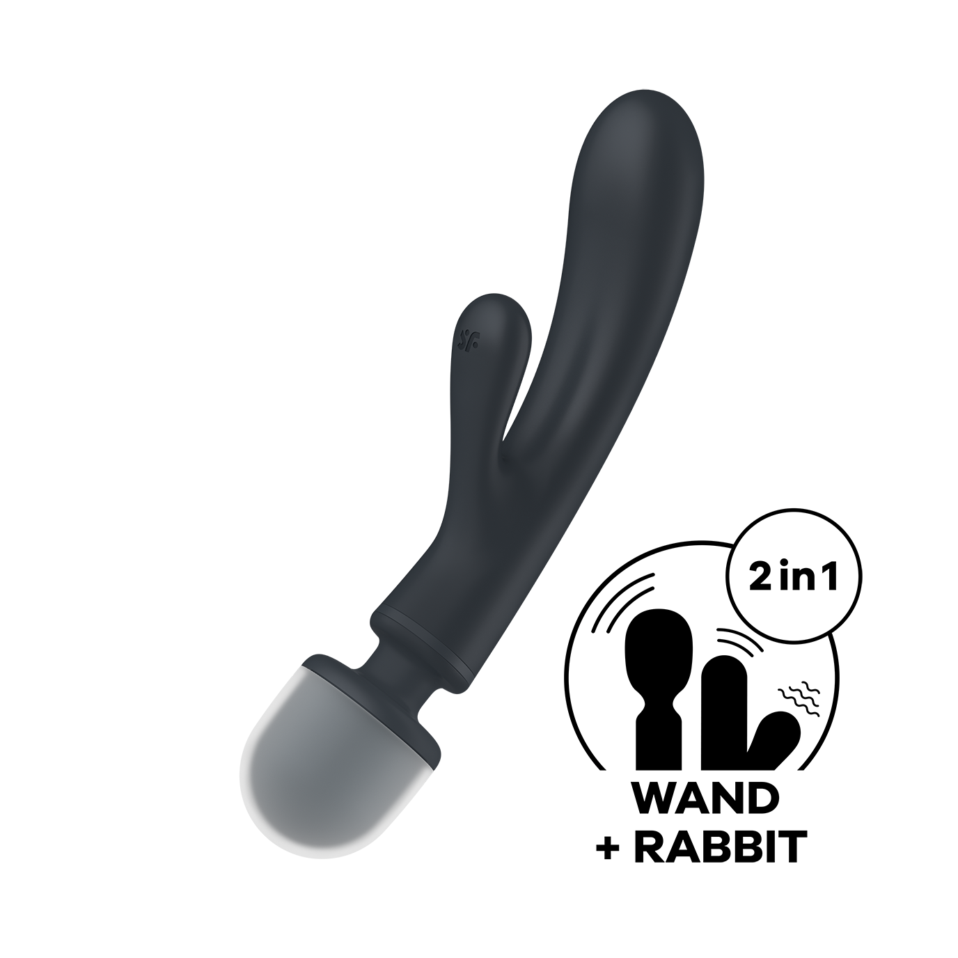 Satisfyer Triple Lover Hybrid Rabbit Vibrator Grey