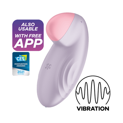 Satisfyer Tropical Tip App Enabled Lay-on Vibrator Lilac