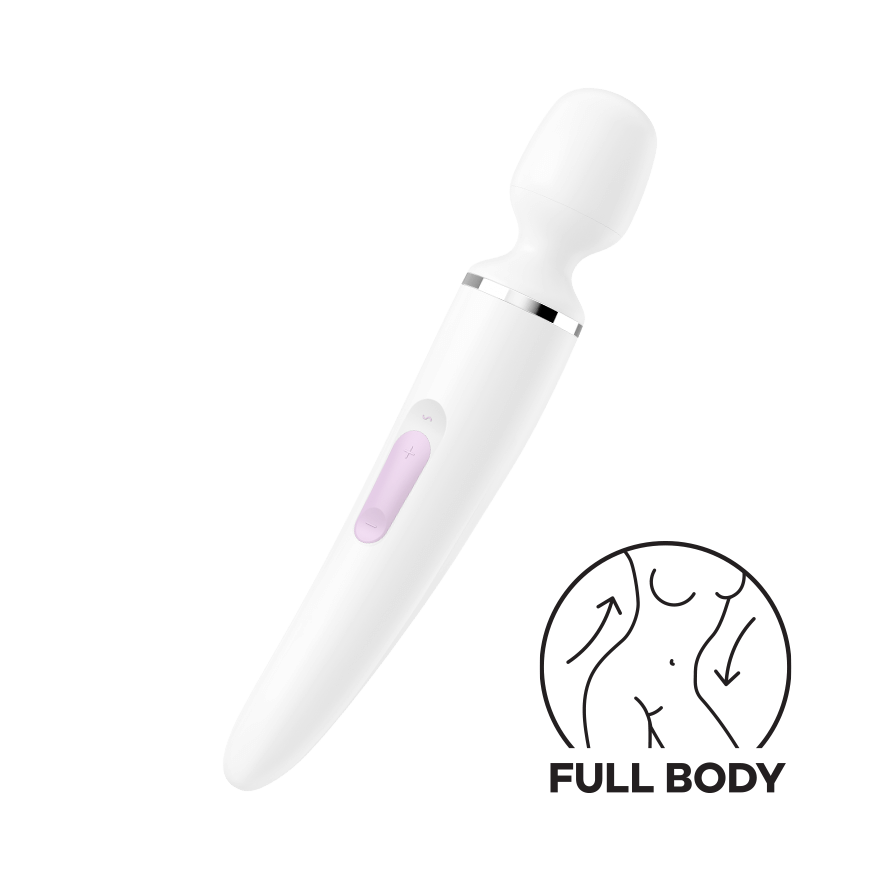 Satisfyer Wand-er Woman Silicone Wand Vibrator White