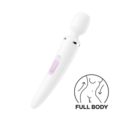 Satisfyer Wand-er Woman Silicone Wand Vibrator White